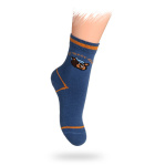 Vzorované ponožky s protiskluzovým potiskem ABS.